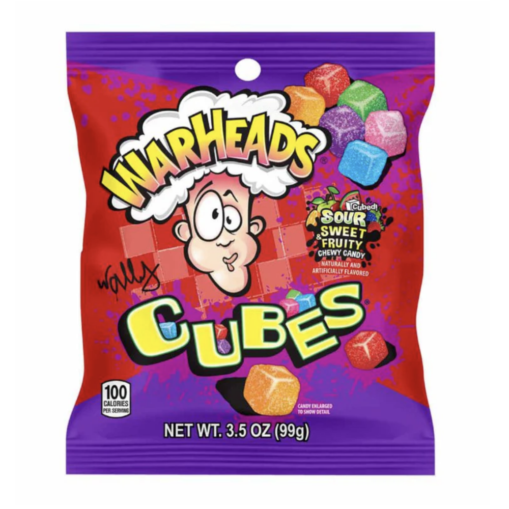 Warheads Chewy Cubes PEG (12x99g)