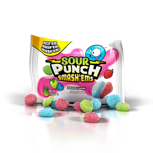 Sour Punch Smash'ems Assorted (2x18x57g)