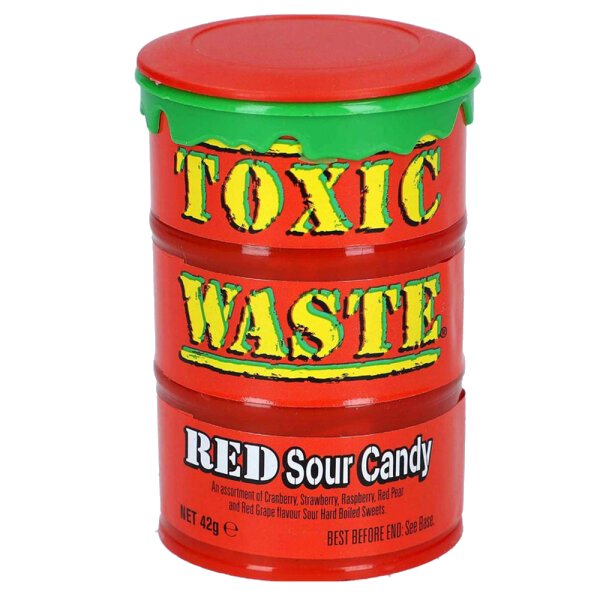 Toxic Waste Red Drum (12x12x42g)